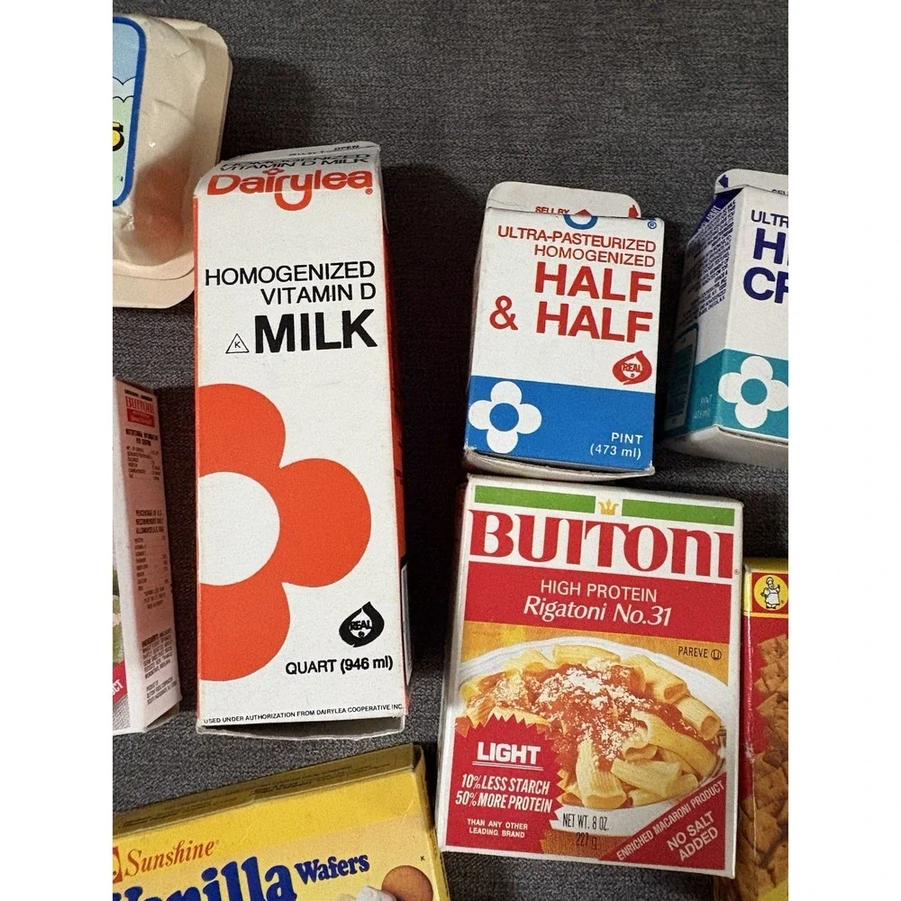 Vintage Play‎ Kitchen Food Name Brand Grocery Items Boxes - 15 Different Items
